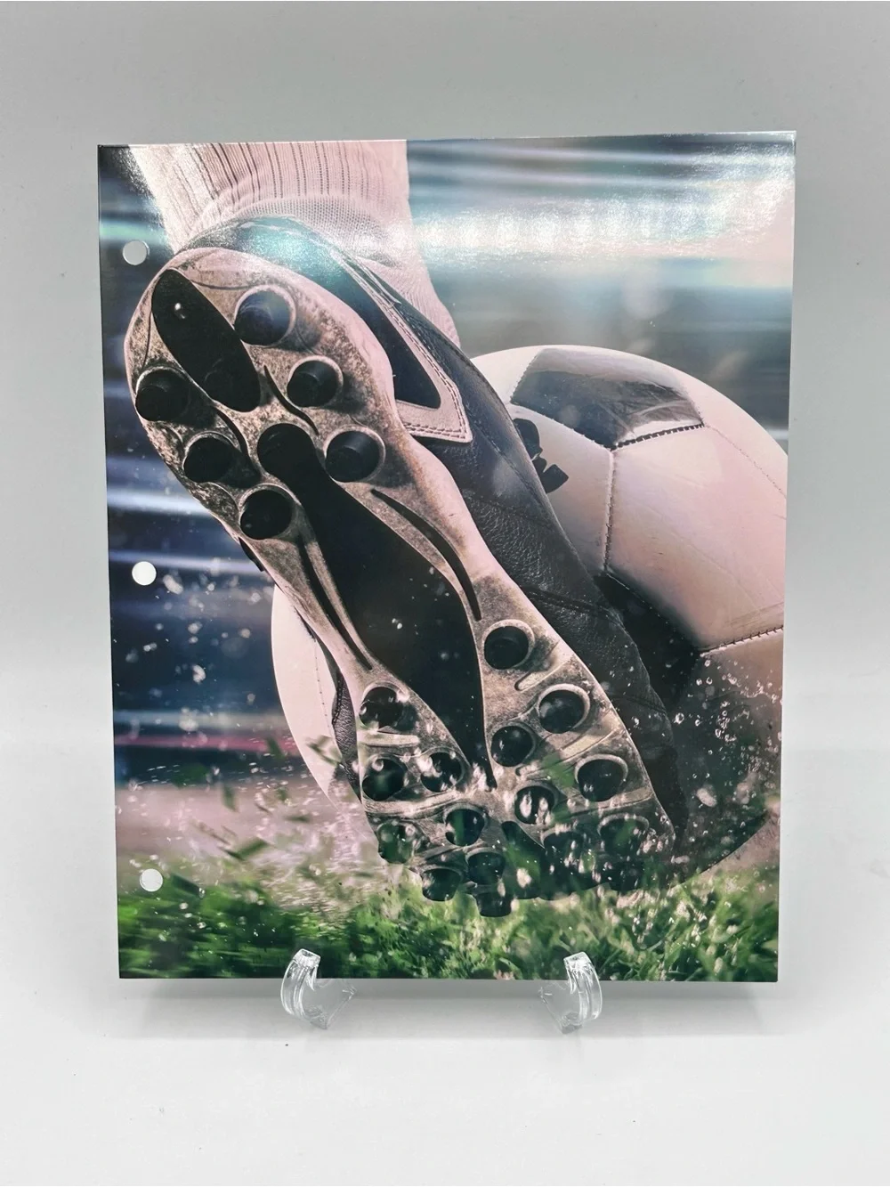 Lena + Liam 2 Pocket Paper Folders Soccer Cleats School Supplies Lot of 6 New